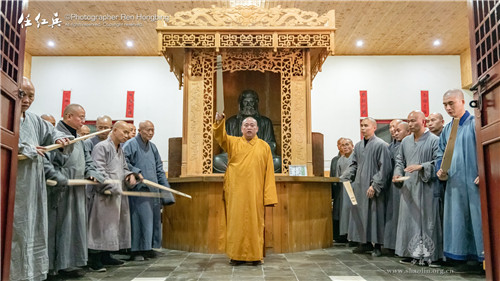 Shaolin Temple Entering into the first 7-Day Chan Session-- “Energetic Vigorous Chan Qi” in Jihai Year